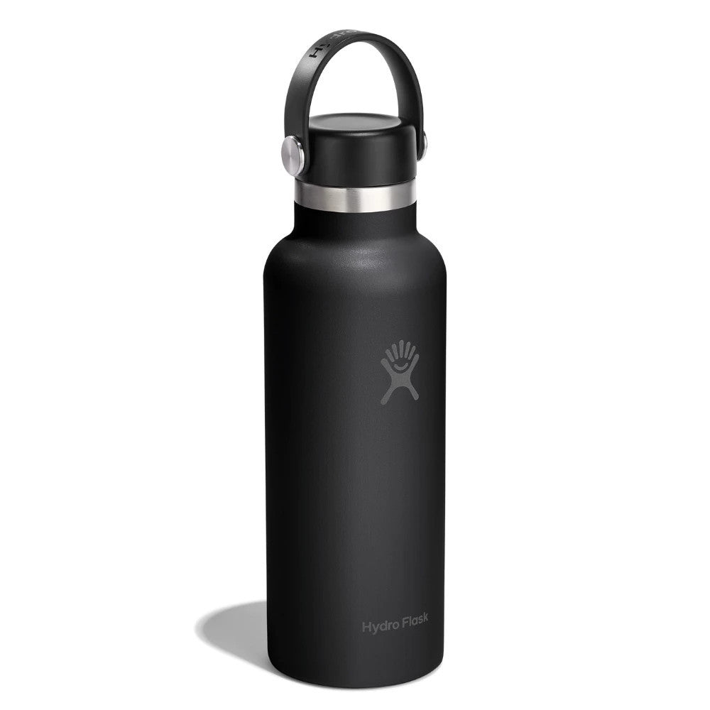 Botol Minum/Tumbler Ringan - Hydro Flask Standard Mouth Flex Cap 18oz/532ml (Black 2.0)
