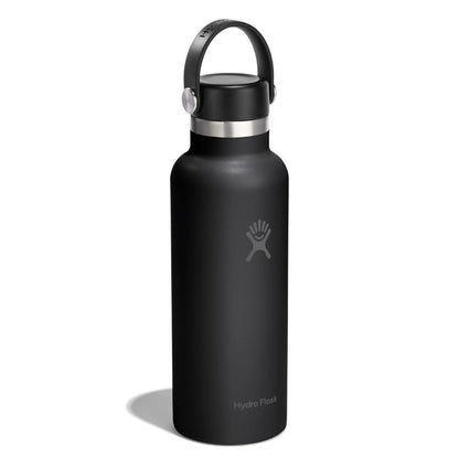 Botol Minum/Tumbler Ringan - Hydro Flask Standard Mouth Flex Cap 18oz/532ml (Black 2.0)