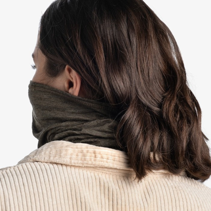 Buff Merino Lightweight Neckwear Solid Bark