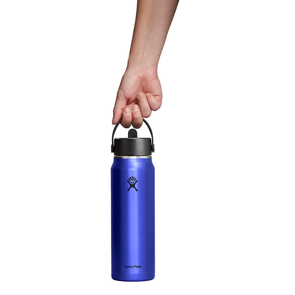 Botol Minum/Tumbler Ringan - Hydro Flask Lightweight Wide Mouth Flex Straw Cap 32oz/946ml (Sapphire Blue)