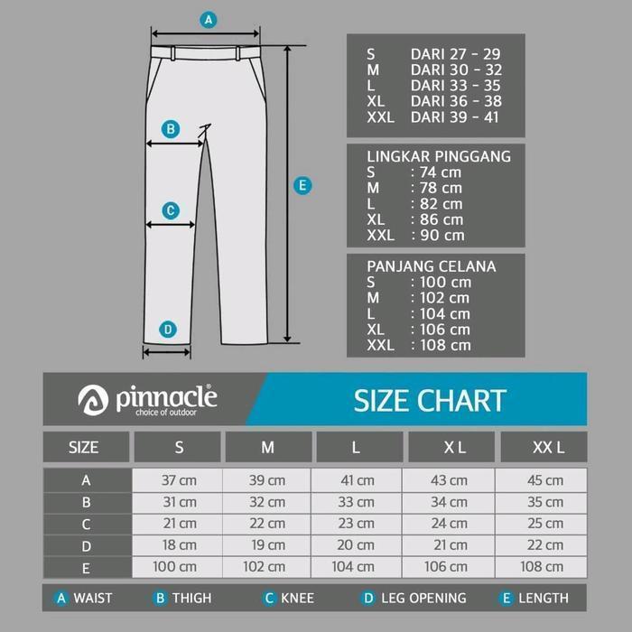 Celana Gunung/Kargo Pria - Pinnacle Nine Pocket Hike Pant (Black)