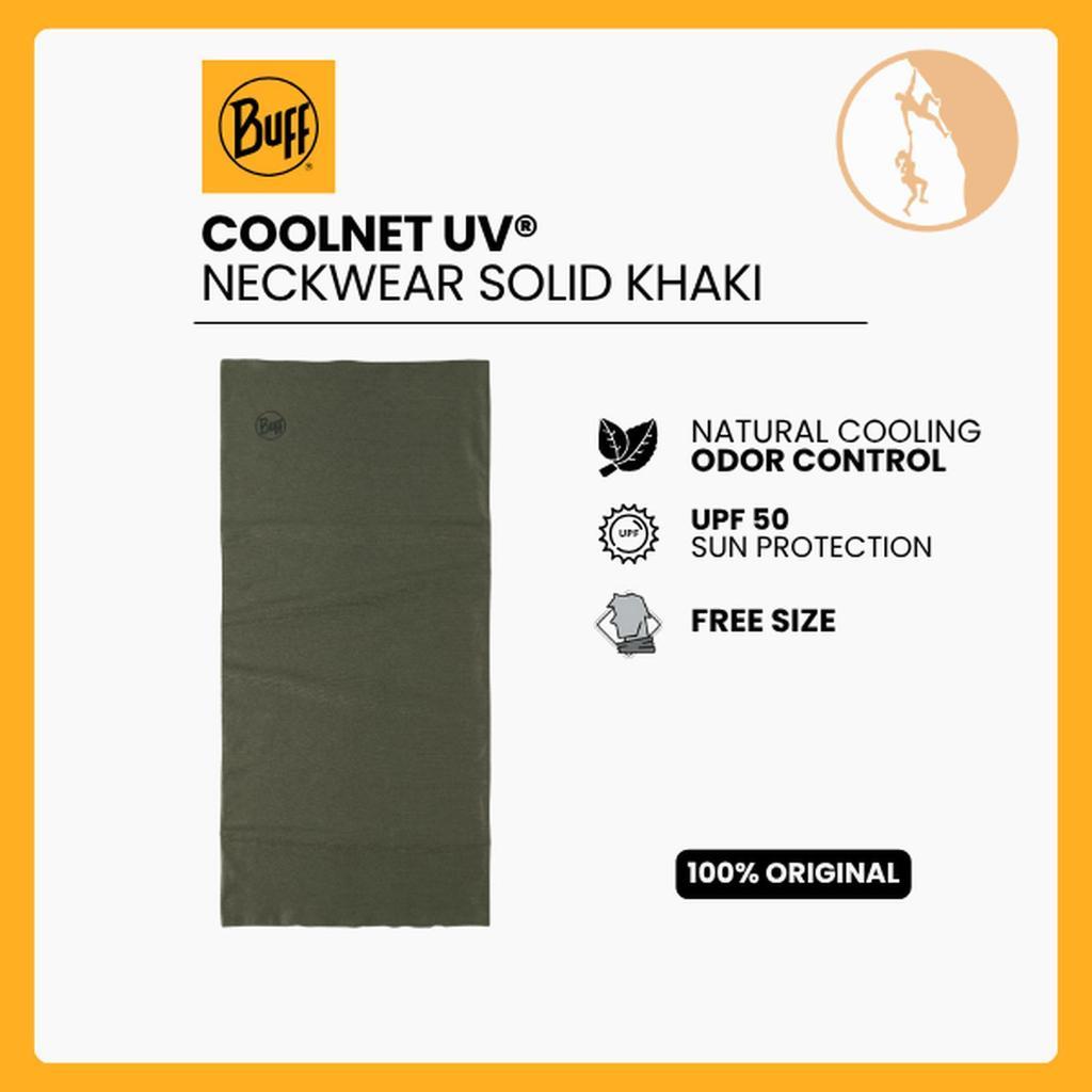 Buff CoolNet UV® Neckwear Solid Khaki