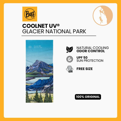 Buff CoolNet UV® Neckwear Glacier National Park