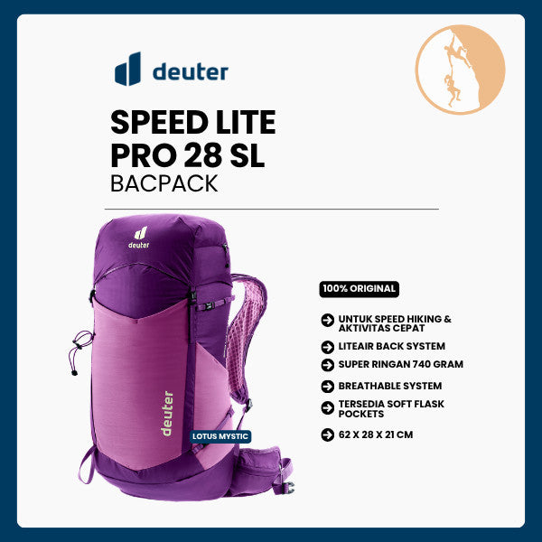 Tas Ransel Hiking Backpack - Deuter Speed Lite Pro 28 SL