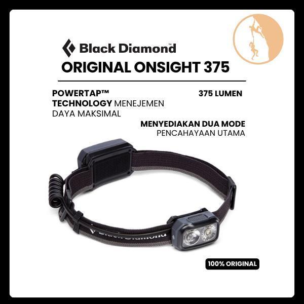 Senter Kepala - Black Diamond Original Onsight 375 Headlamp Graphite