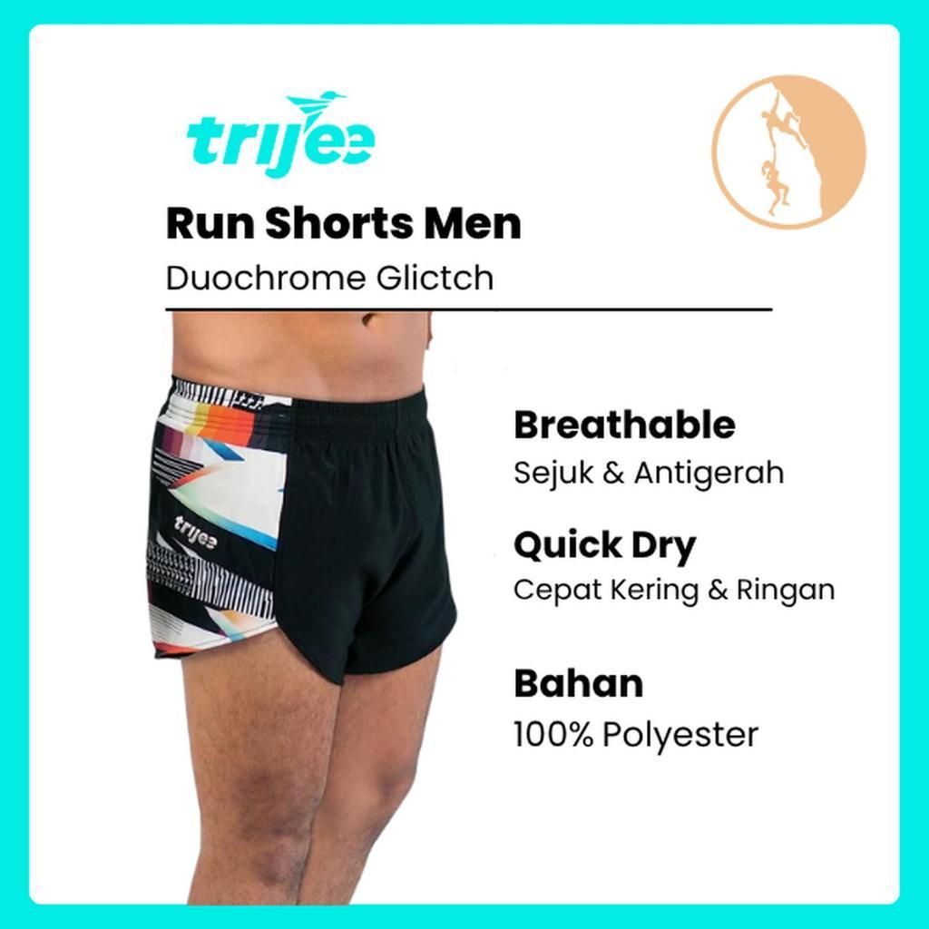 Trijee DG Run Shorts Men - Duochrome Glitch