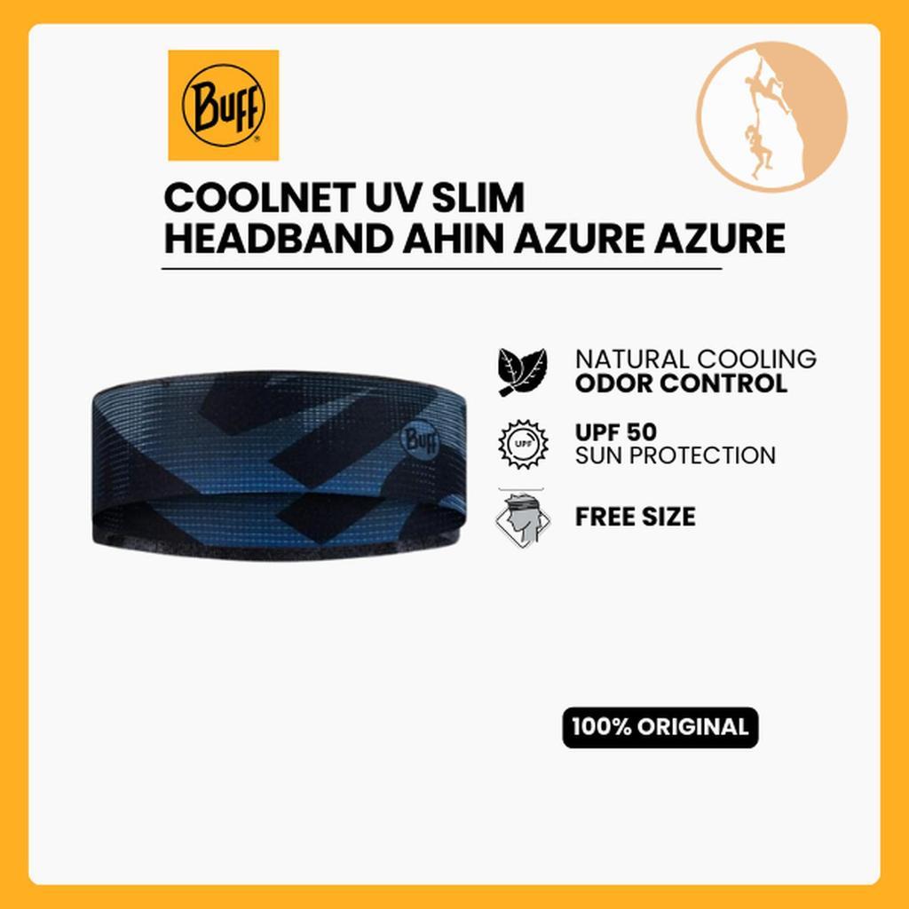 Buff Original CoolNet UV Slim Headband Ahin Azure Azure