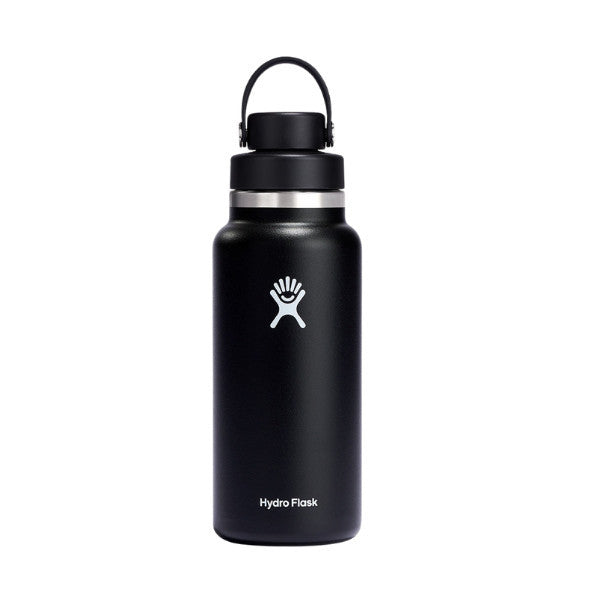 Botol Minum/Tumbler - Hydro Flask Wide Mouth Flex Chug Cap 32oz/946ml (Black)
