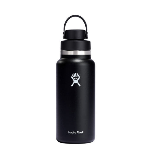 Botol Minum/Tumbler - Hydro Flask Wide Mouth Flex Chug Cap 32oz/946ml (Black)