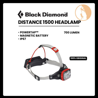 Black Diamond Distance 1500 Headlamp - Senter Kepala Original