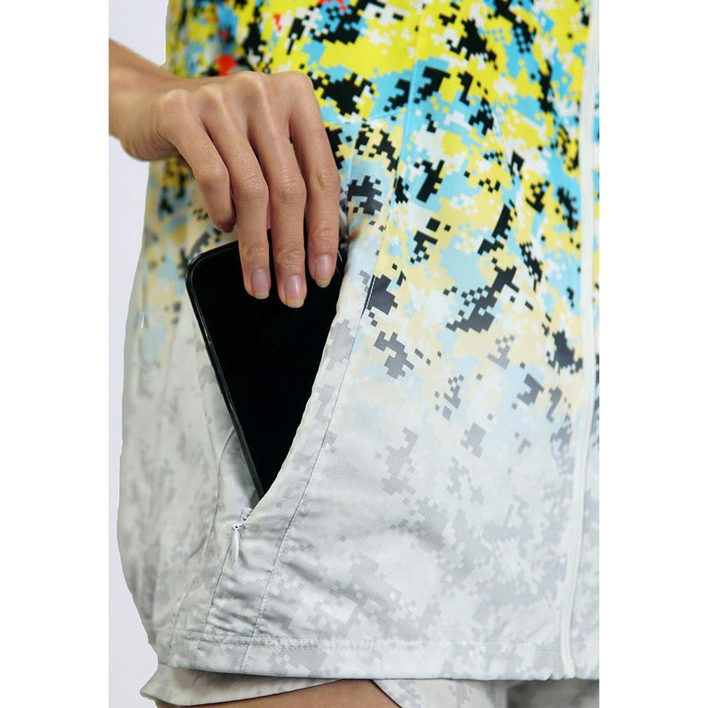 Trijee MD Vest Hoodie Unisex - Multi Dots