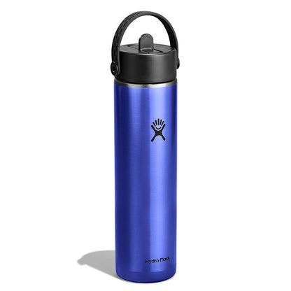 Botol Minum/Tumbler Ringan - Hydro Flask Lightweight Wide Mouth Flex Straw Cap 24oz/709ml (Sapphire Blue)