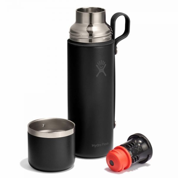 Botol Minum/Tumbler/Termos - Hydro Flask Hot Flask and Cup 28oz/828ml (Black)