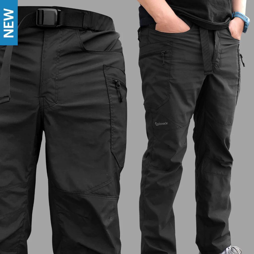 Celana Gunung/Kargo Pria - Pinnacle Nine Pocket Hike Pant (Black)