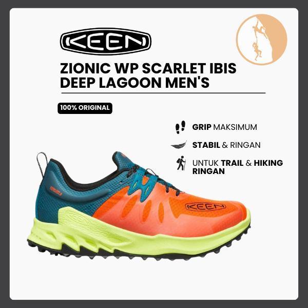 KEEN MEN'S ZIONIC WP - SCARLET IBIS/DEEP LAGOON
