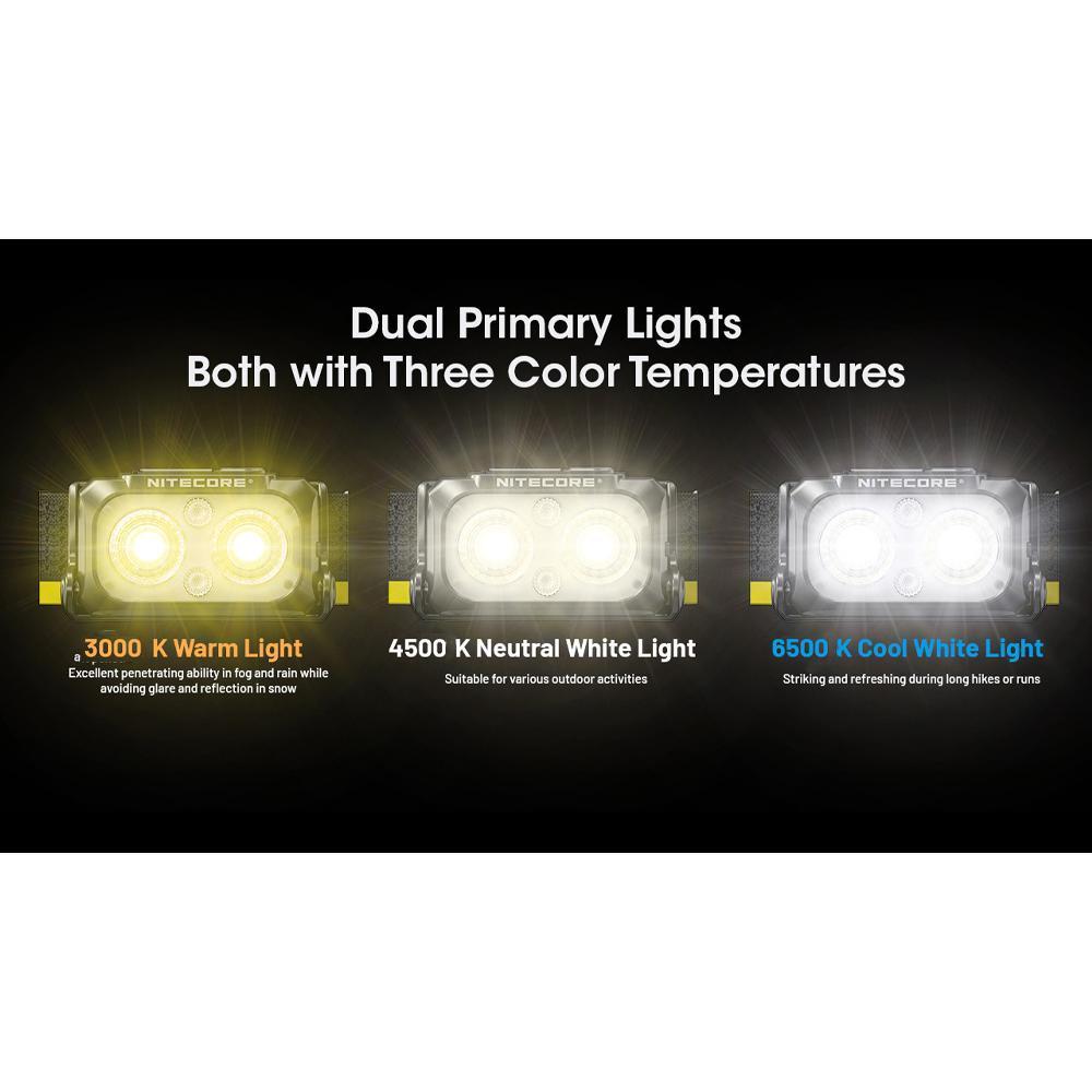 Nitecore Headlamp NU25 MCT 700mAh 400 Lumens - Black