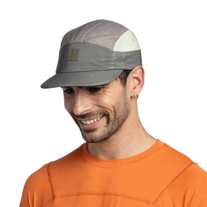 Buff 5 Panel Go Cap Domus Khaki - Topi Lari/Trail Running