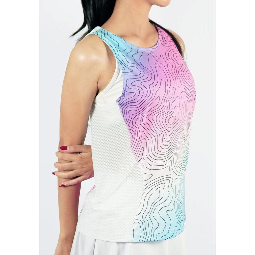 Trijee Melila II / Woman Jersey Sleeveless / Tank Top Olahraga - White Contour