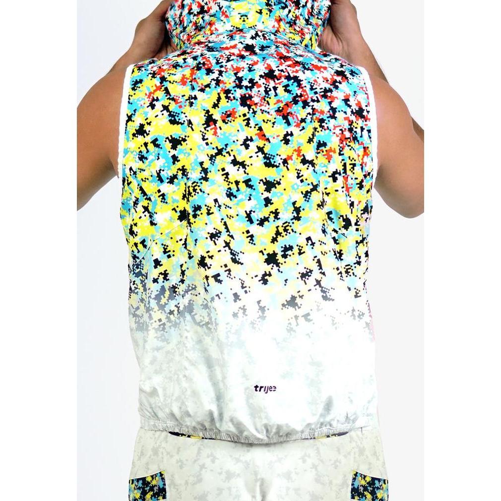 Trijee MD Vest Hoodie Unisex - Multi Dots