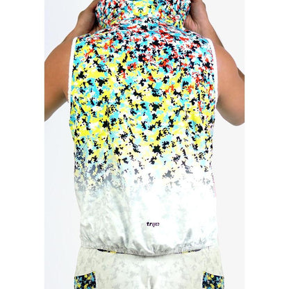 Trijee MD Vest Hoodie Unisex - Multi Dots