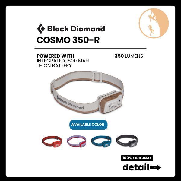 Senter Kepala - Black Diamond Cosmo 350-R Rechargeable Headlamp