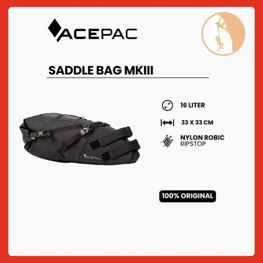 Tas Sepeda Acepac - Saddle Bag MKIII Black