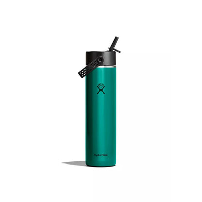 Botol Minum/Tumbler Ringan - Hydro Flask Lightweight Wide Mouth Flex Straw Cap 24oz/709ml (Emerald Green)