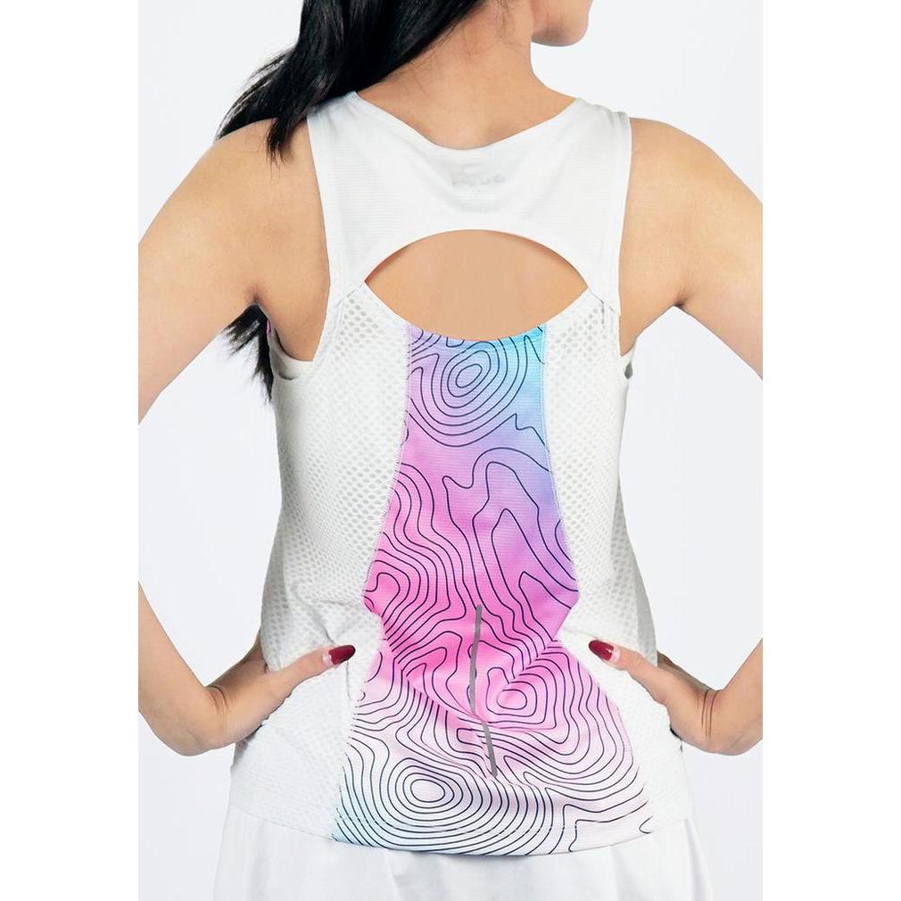 Trijee Melila II / Woman Jersey Sleeveless / Tank Top Olahraga - White Contour