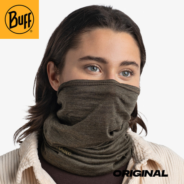 Buff Merino Lightweight Neckwear Solid Bark