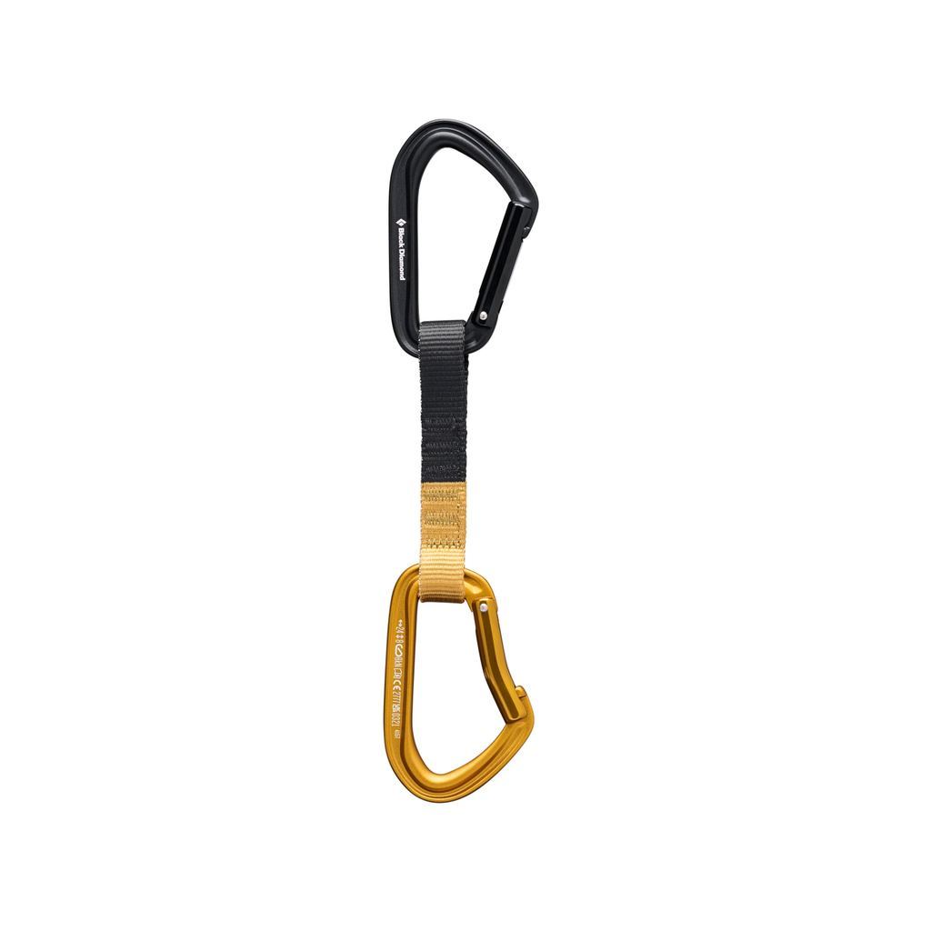 Karabiner Panjat Tebing - Black Diamond Hotforge Quickpack 12 cm (Amber)
