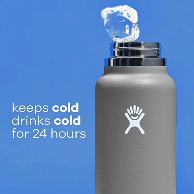 Botol Minum/Tumbler - Hydro Flask Wide Mouth Flex Cap 20oz/591ml (Capri Blue)