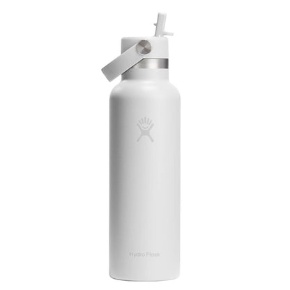 Botol Minum/Tumbler Dengan Sedotan - Hydro Flask Standard Flex Straw Cap 21oz/621ml (White 2.0)