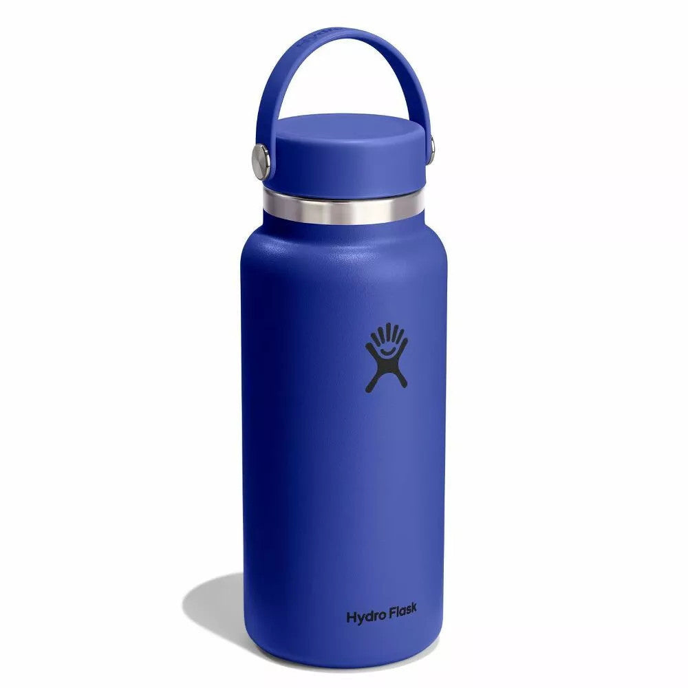 Botol Minum/Tumbler - Hydro Flask Wide Mouth Flex Cap 32oz/946ml (Capri Blue)