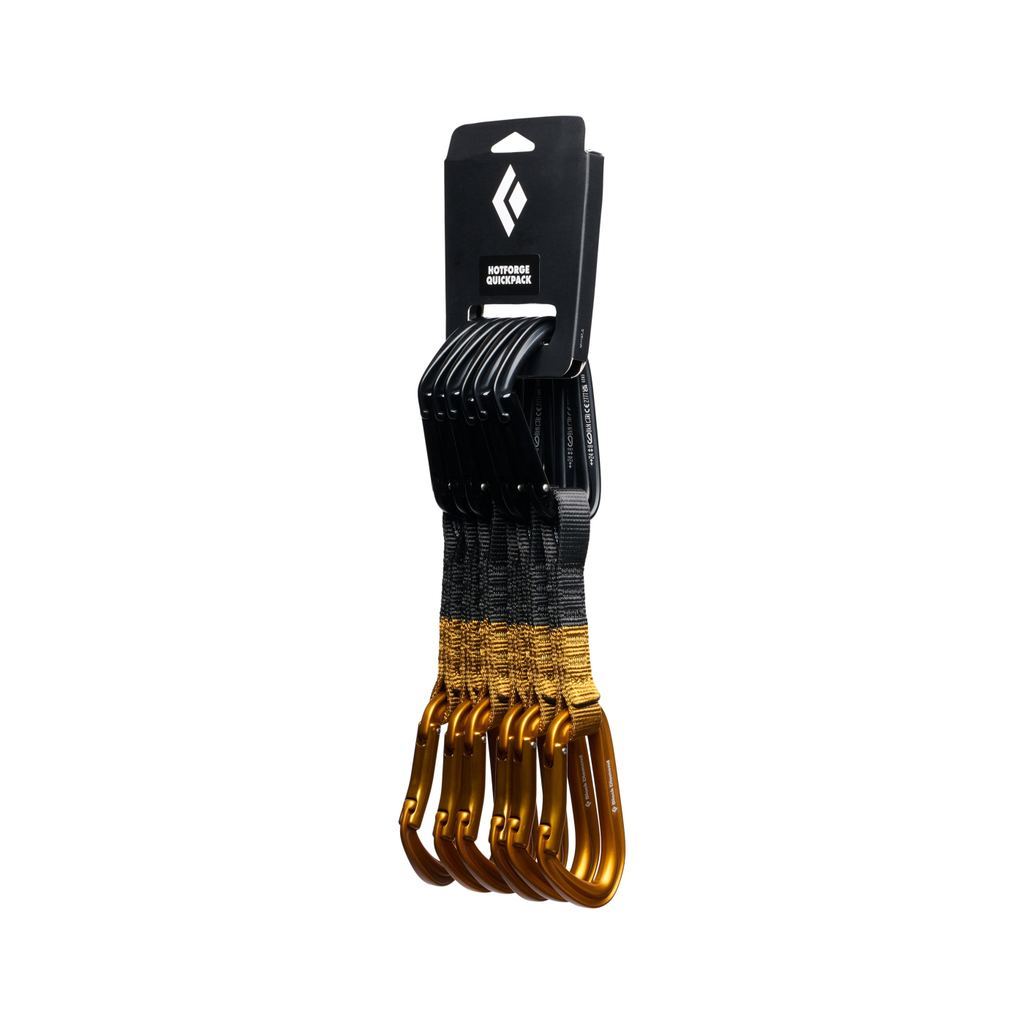 Karabiner Panjat Tebing - Black Diamond Hotforge Quickpack 12 cm (Amber)