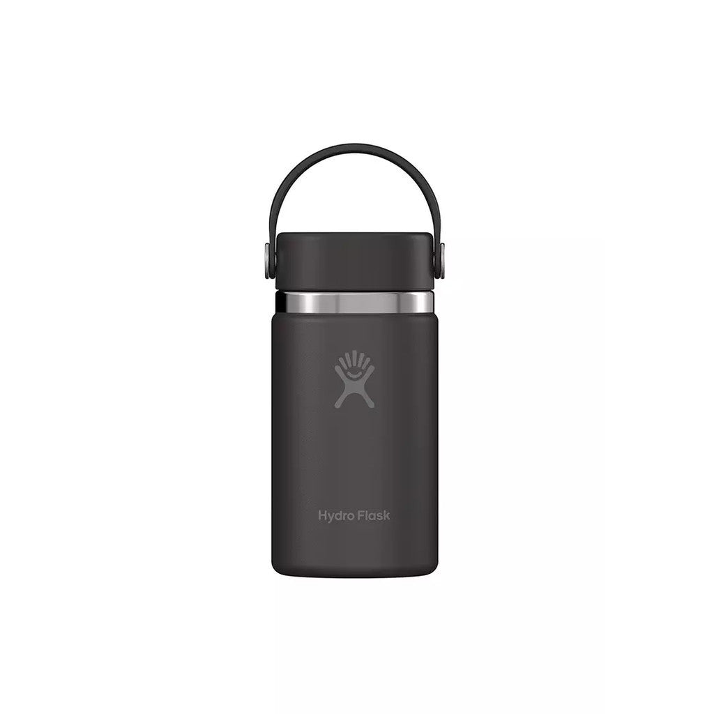 Botol Minum/Tumbler - Hydro Flask Wide Mouth Flex Cap 12oz/354ml (Black 2.0)