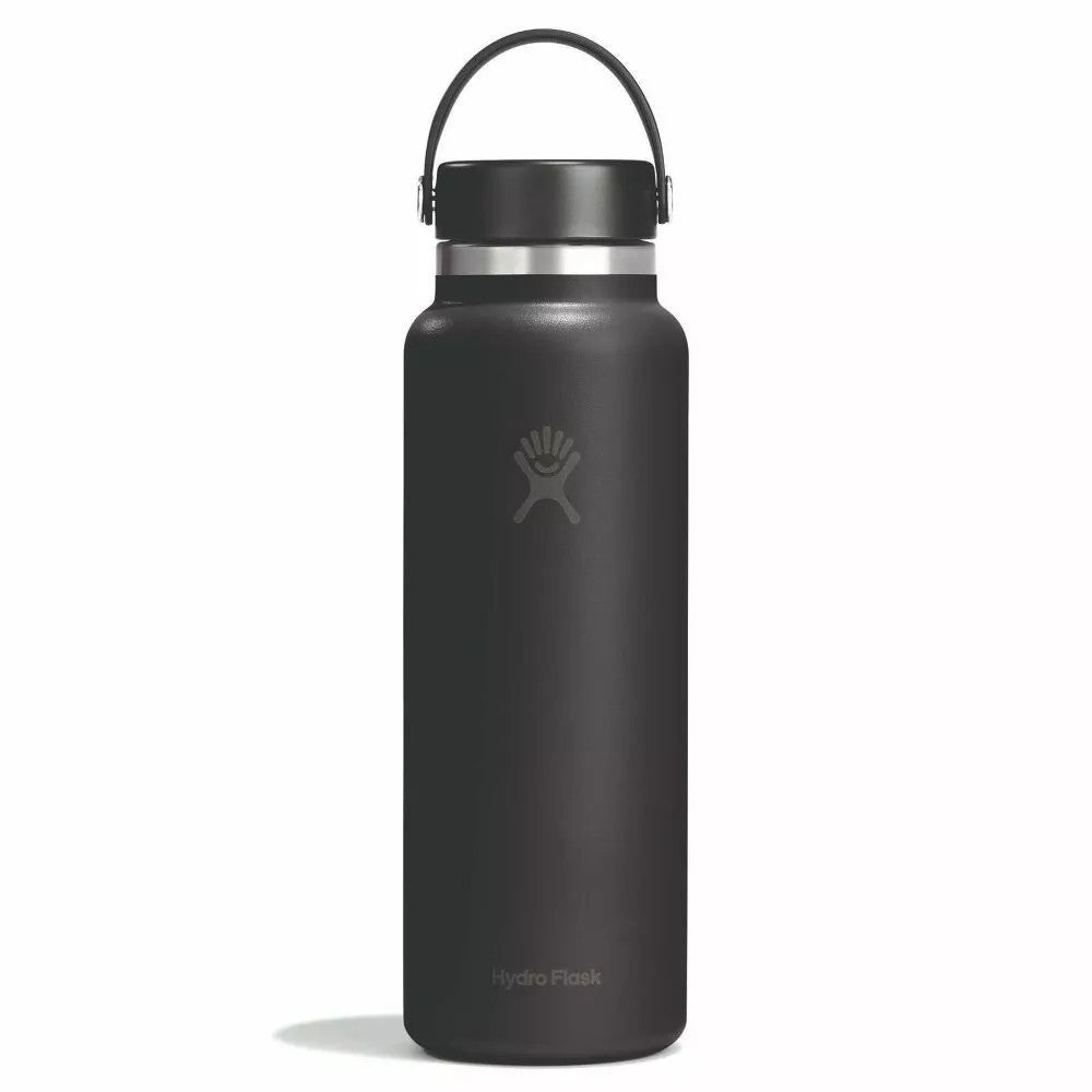 Botol Minum/Tumbler - Hydro Flask Wide Mouth Flex Cap 40oz/1182ml (Black 2.0)