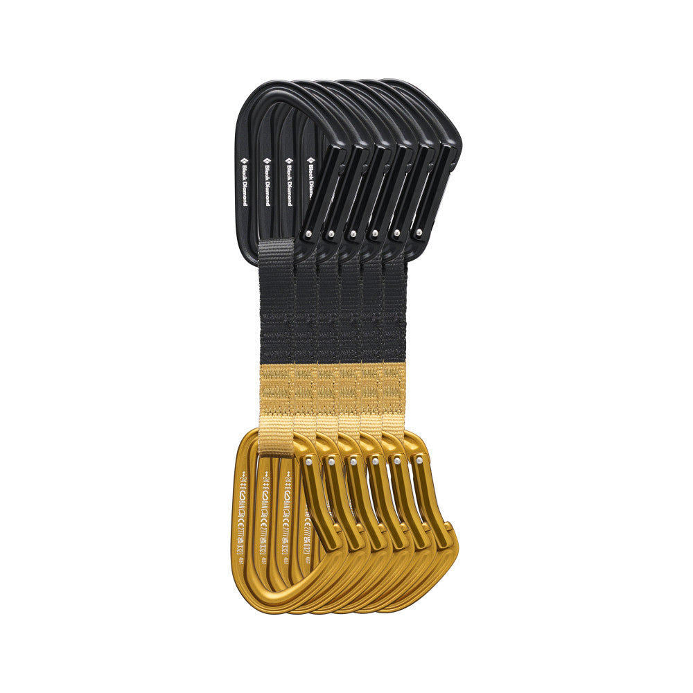 Karabiner Panjat Tebing - Black Diamond Hotforge Quickpack 12 cm (Amber)