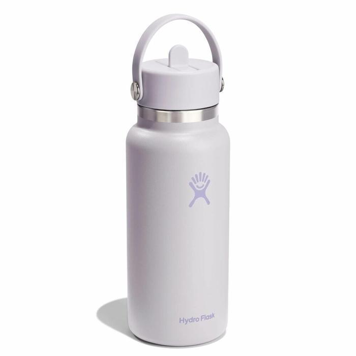 Botol Minum/Tumbler Dengan Sedotan - Hydro Flask Wide Mouth Flex Straw Cap 32oz/946ml (Cloud Pink)