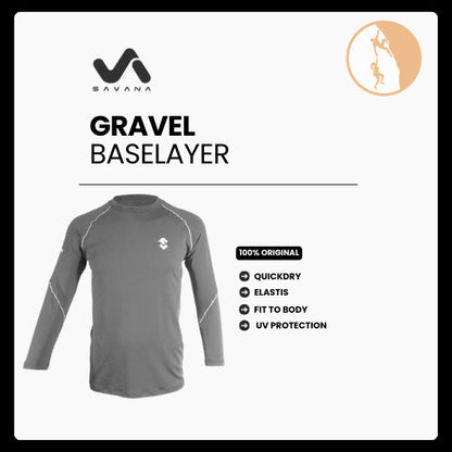 Baselayer Olahraga Lengan Panjang Pria - Savana Gravel Baselayer Longsleeve