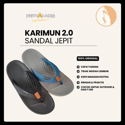 Sandal Jepit Outdoor Unisex - Petualang Karimun 2.0