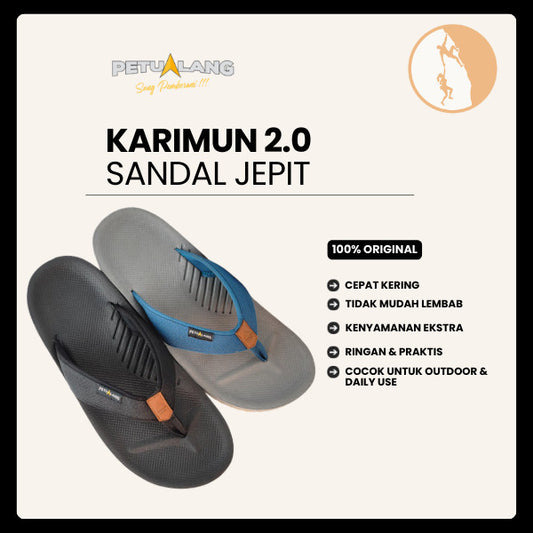 Sandal Jepit Outdoor Unisex - Petualang Karimun 2.0