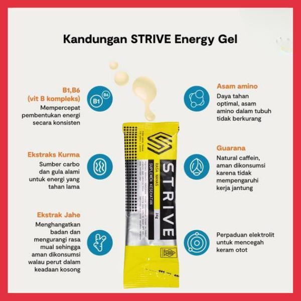 Camilan Instant Berenergi - Strive Energy Gel Nanas