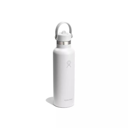Botol Minum/Tumbler Dengan Sedotan - Hydro Flask Standard Flex Straw Cap 21oz/621ml (White 2.0)