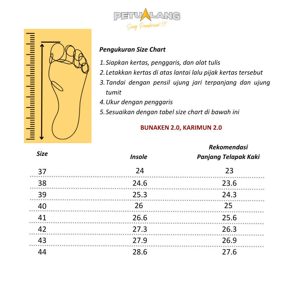Sandal Jepit Outdoor Unisex - Petualang Karimun 2.0