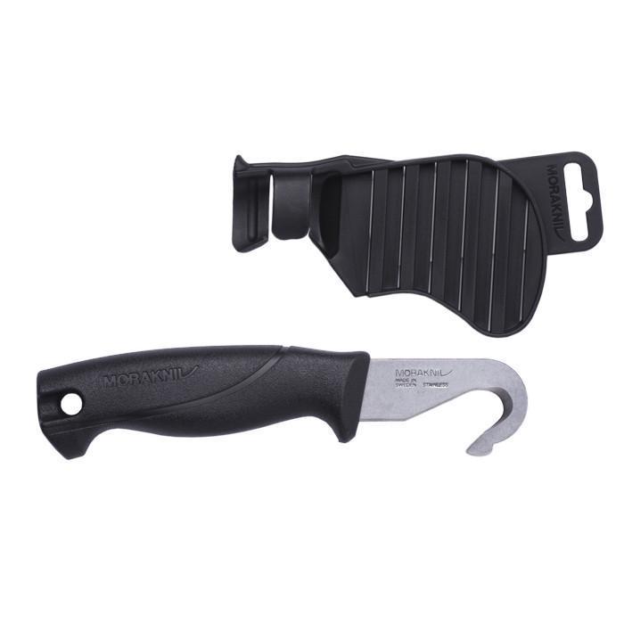 Pisau Berburu/Bushcraft Stainless Steel - Morakniv Belly Opener 351/Gut Hook