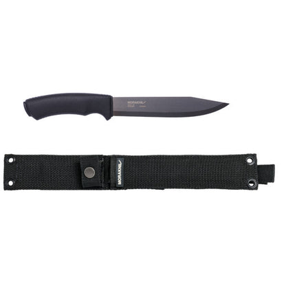 Pisau Survival/Bushcraft/Outdoro High Carbon Steel - Morakniv Pathfinder BlackBlade (C)