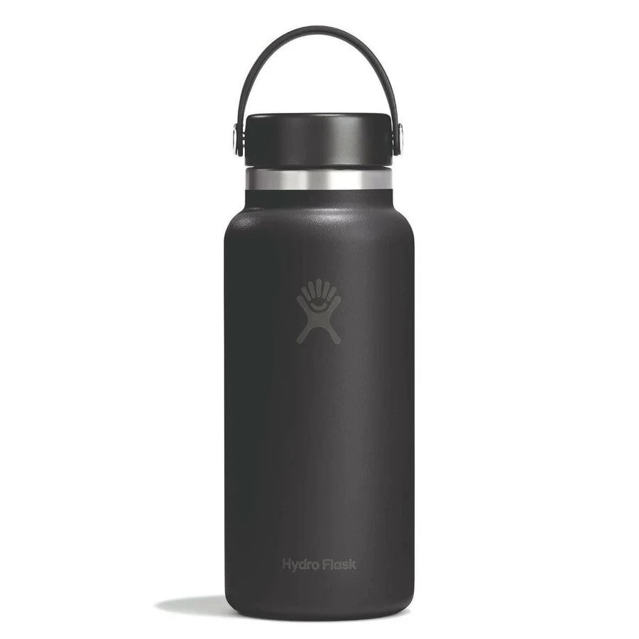 Botol Minum/Tumbler - Hydro Flask Wide Mouth Flex Cap 32oz/946ml (Black 2.0)