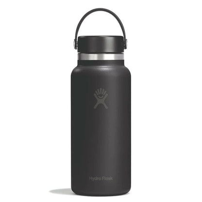 Botol Minum/Tumbler - Hydro Flask Wide Mouth Flex Cap 32oz/946ml (Black 2.0)