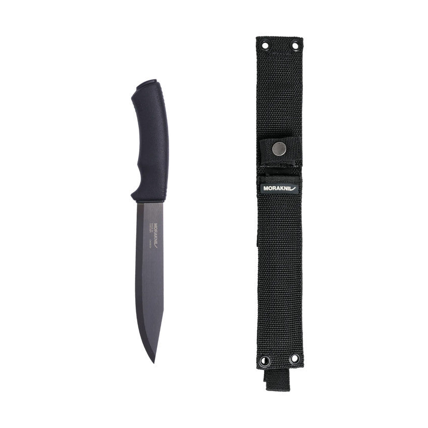 Pisau Survival/Bushcraft/Outdoro High Carbon Steel - Morakniv Pathfinder BlackBlade (C)