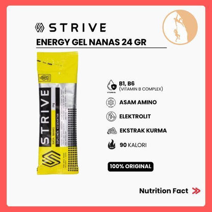 Camilan Instant Berenergi - Strive Energy Gel Nanas